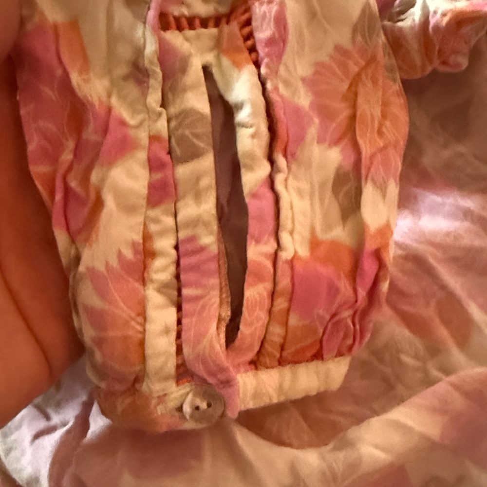 Floral Pink Sheer Robe - Picture 3 of 5